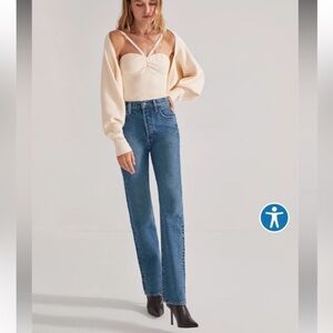 Favorite Daughter Vivi High Rise Straight Leg Jeans